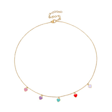 Rainbow Heart Anklet